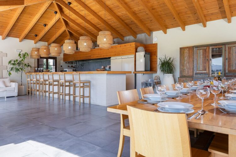 Beachfront Estate Luxus Feruenhaus Kreta Mieten Küche