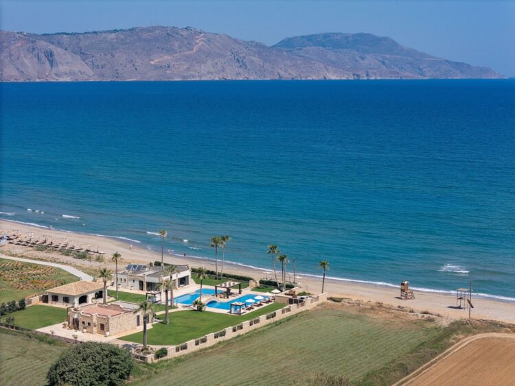 Beachfront Estate Luxus Feruenhaus Kreta Mieten Lage