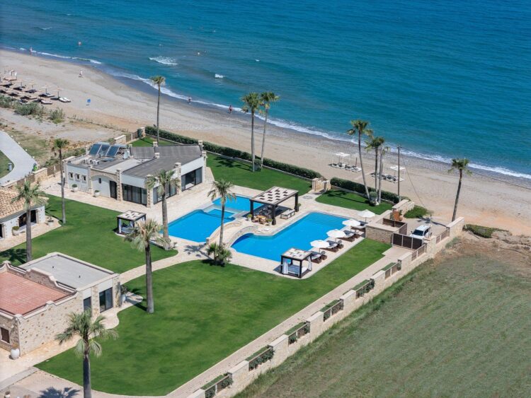 Beachfront Estate Luxus Feruenhaus Kreta Mieten Strandlage