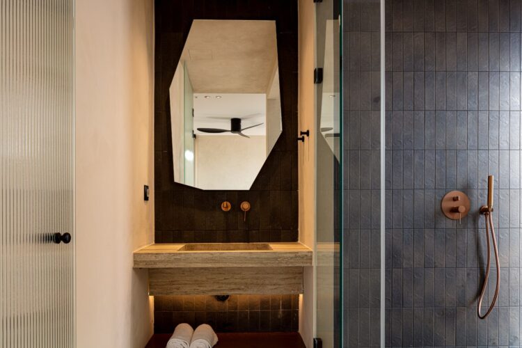 Beachfront Sanctuary Villa Luxus Villa Kreta Mieten Bad