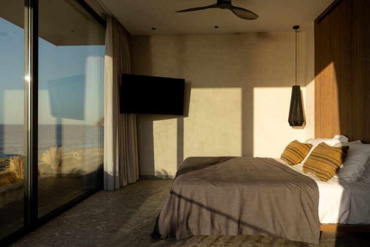 Beachfront Sanctuary Villa Luxus Villa Kreta Mieten Bett