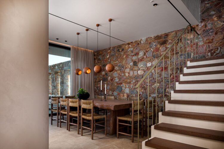 Beachfront Sanctuary Villa Luxus Villa Kreta Mieten Esstisch