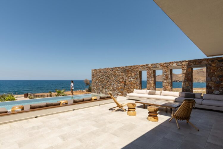 Beachfront Sanctuary Villa Luxus Villa Kreta Mieten Lounge