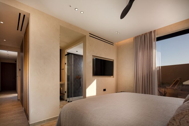 Beachfront Sanctuary Villa Luxus Villa Kreta Mieten Schlafzimmer