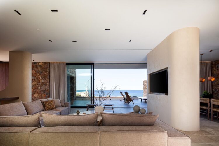 Beachfront Sanctuary Villa Luxus Villa Kreta Mieten Wohn