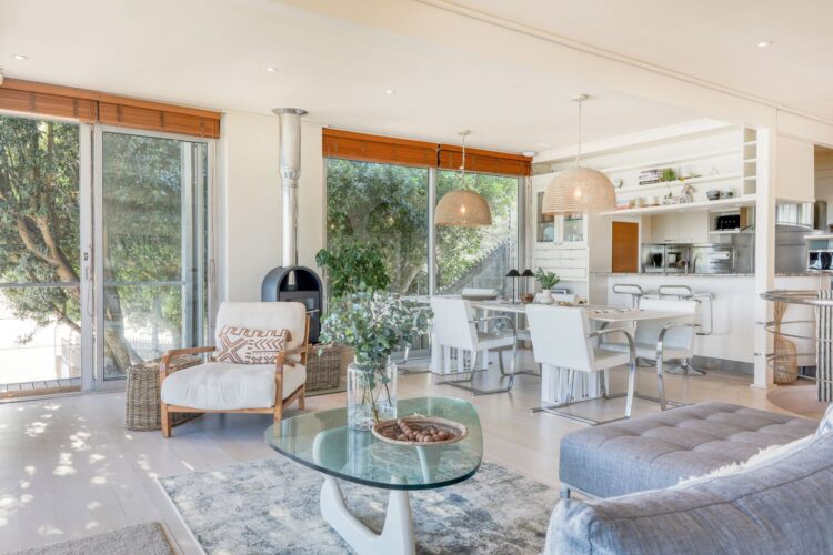 Beachfront Villa Nandi Luxus Ferienhaus Kapstadt Mieten Kamin