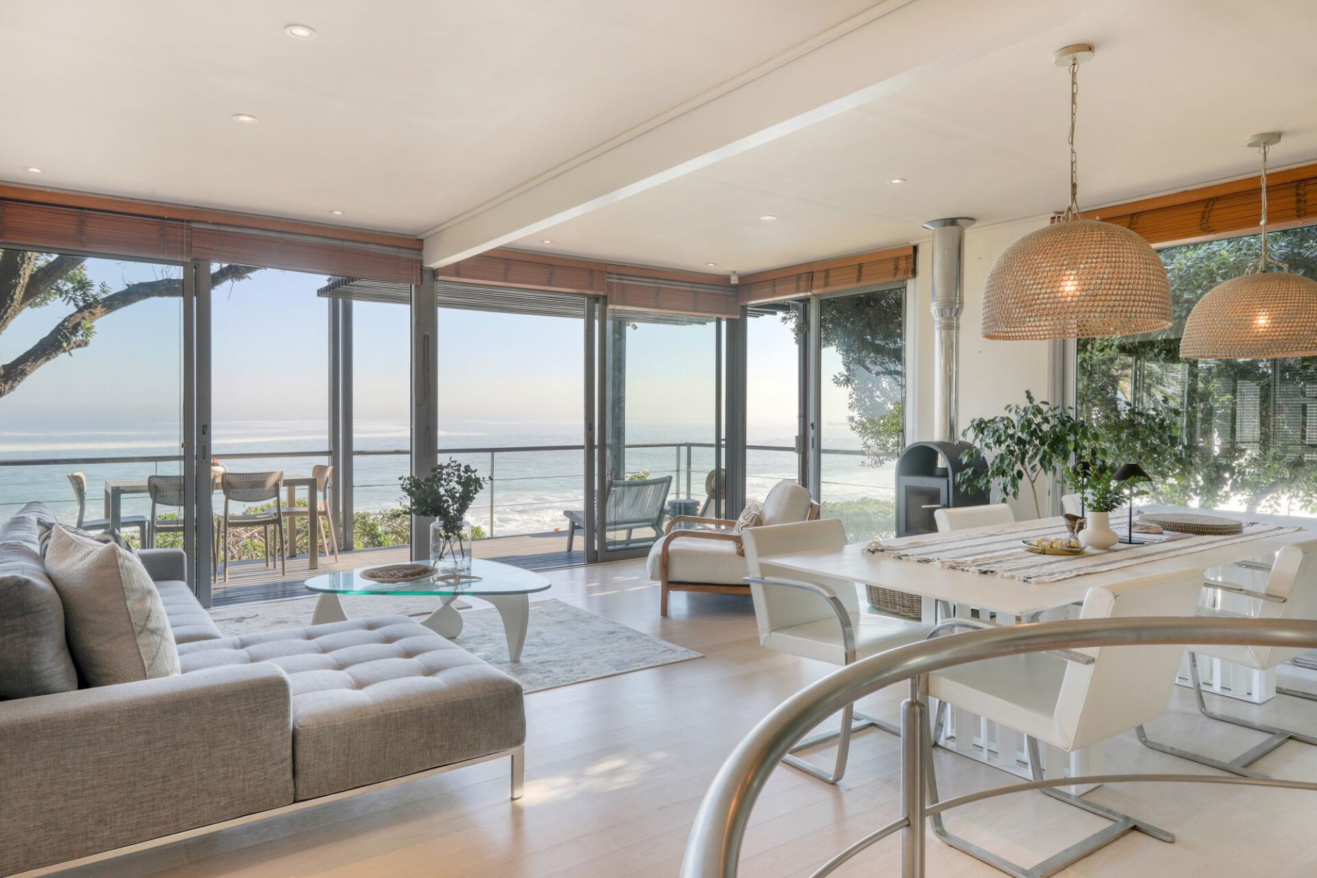 Beachfront Villa Nandi Luxus Ferienhaus Kapstadt Mieten Wohnbereich