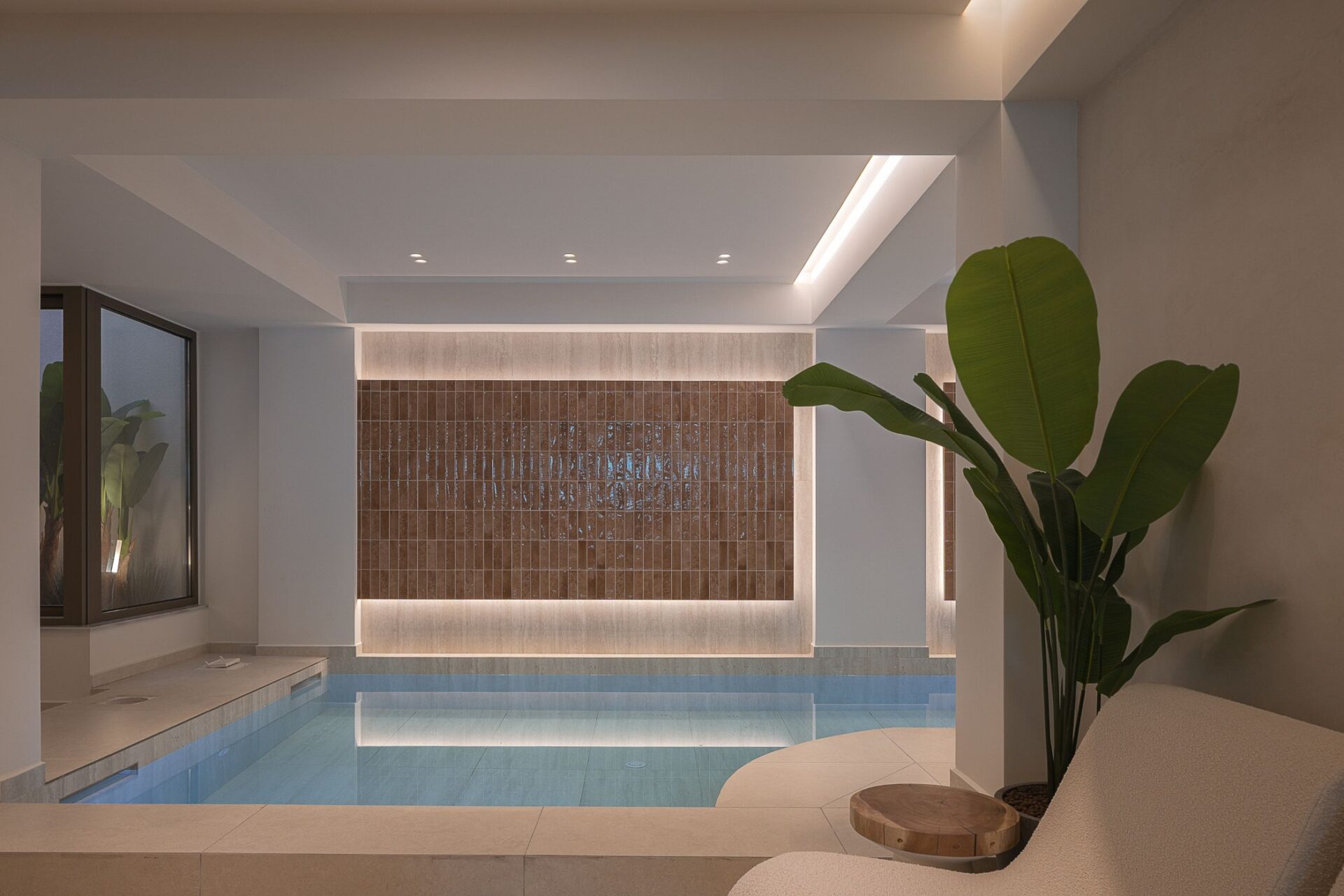 Beachside Villa Missiria Luxus Ferienhaus Kreta Mieten Innenpool