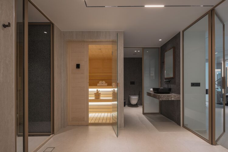 Beachside Villa Missiria Luxus Ferienhaus Kreta Mieten Sauna