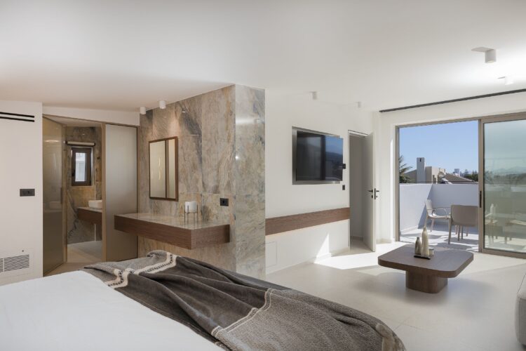 Beachside Villa Missiria Luxus Ferienhaus Kreta Mieten Schlaf