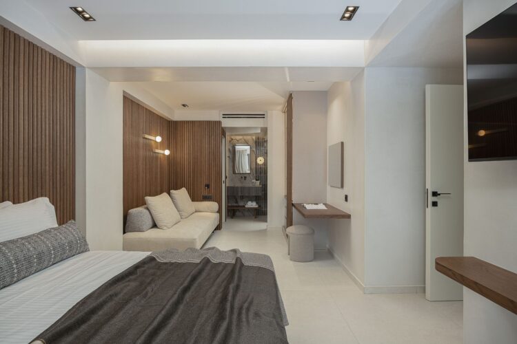 Beachside Villa Missiria Luxus Ferienhaus Kreta Mieten Schlafen