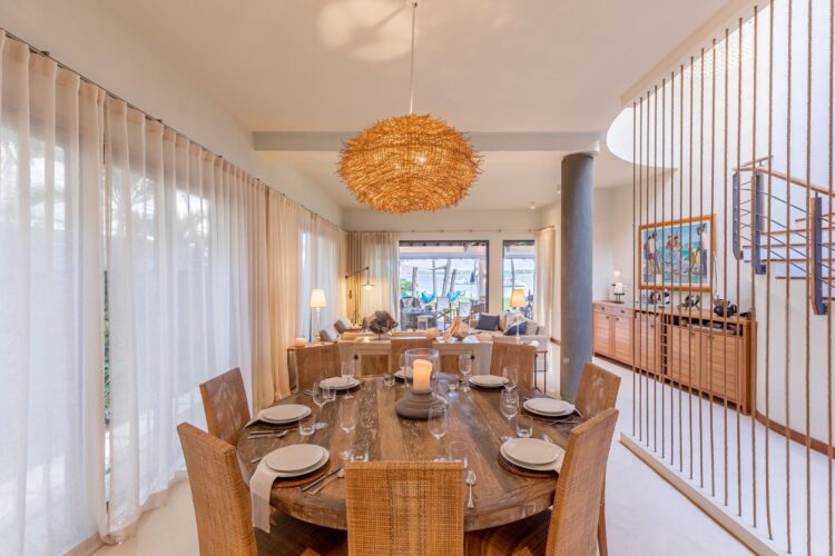Beachvilla Douce Luxus Ferienhaus Mauritius Mieten Essen