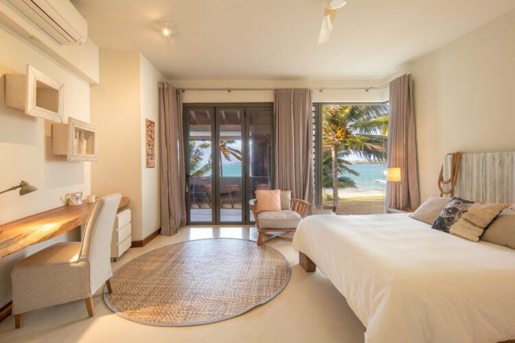 Beachvilla Douce Luxus Ferienhaus Mauritius Mieten Schlafzimmer