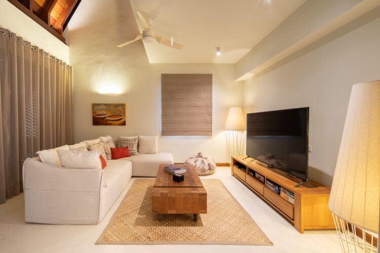 Beachvilla Douce Luxus Ferienhaus Mauritius Mieten Wohnzimmer