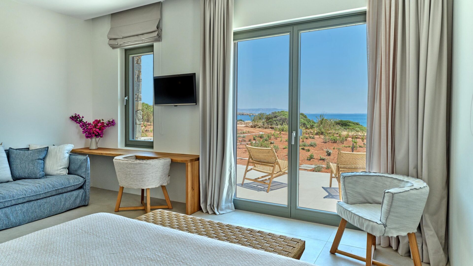 Beachvilla Drios Luxus Ferienhuas Paros Griechenland Mieten Schlafen