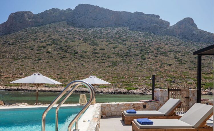 Beachvilla Elena Luxuriöses Ferienhaus Kreta Am Meer Mieten Ausblick