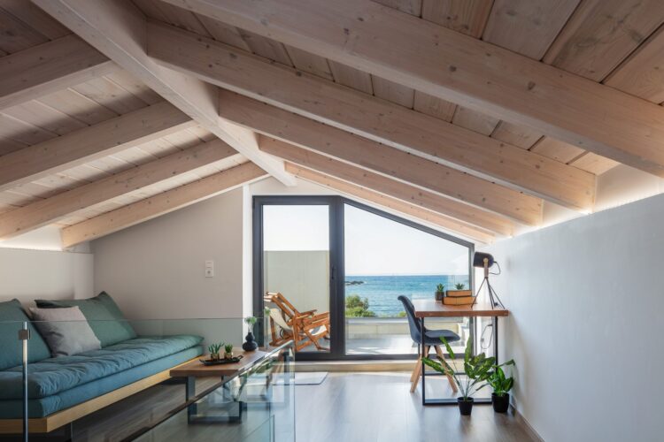 Beachvilla Elena Luxuriöses Ferienhaus Kreta Am Meer Mieten Dachgeschoss