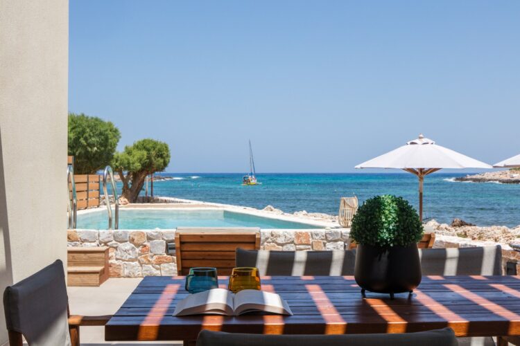 Beachvilla Elena Luxuriöses Ferienhaus Kreta Am Meer Mieten Essen