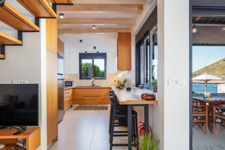 Beachvilla Elena Luxuriöses Ferienhaus Kreta Am Meer Mieten Küche