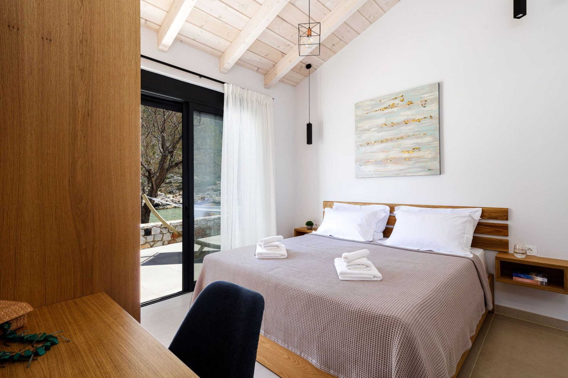 Beachvilla Elena Luxuriöses Ferienhaus Kreta Am Meer Mieten Schlafzimmer