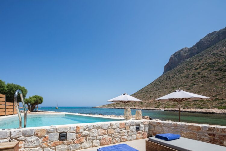 Beachvilla Elena Luxus Ferienhaus Kreta Am Meer Mieten Pool