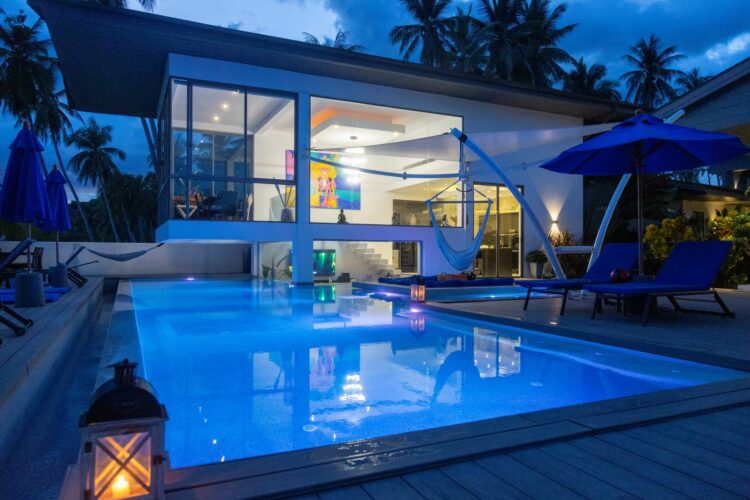Bella Samui Beach Villa Exklusive Villa Koh Samui Thailand By Night