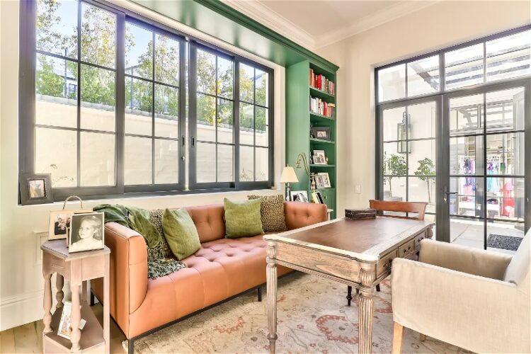 Bishopscourt Residence Luxus Ferienhaus Kapstadt Mieten Ledersofa