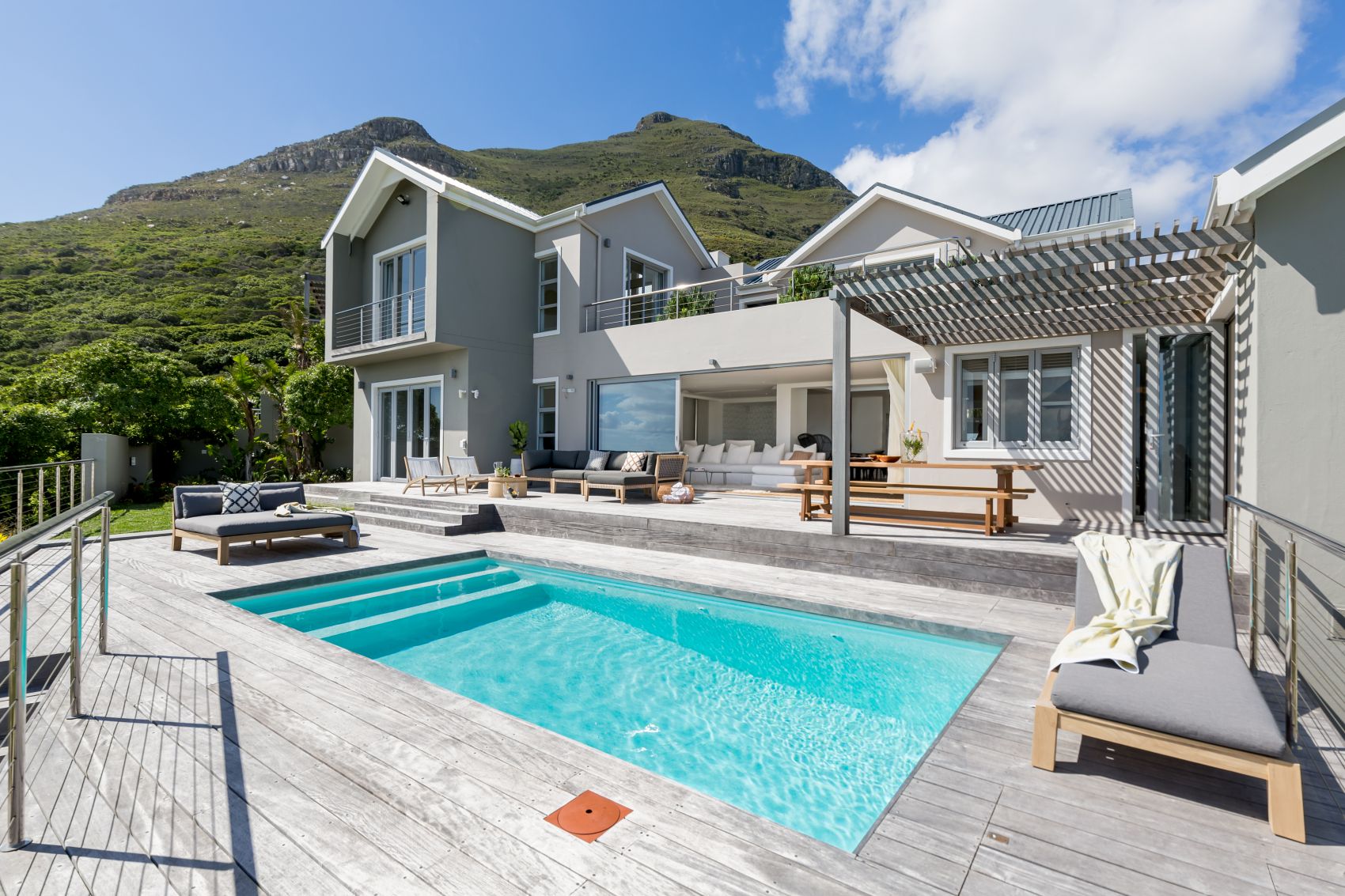 Blue Horizons Villa Luxus Ferienhaus Noordhoek Kapstadt Mieten Außenansicht