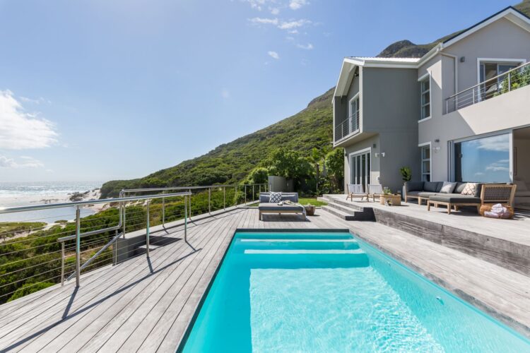 Blue Horizons Villa Luxus Ferienhaus Noordhoek Kapstadt Mieten Poolbereich
