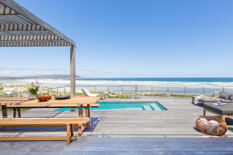 Blue Horizons Villa Luxus Ferienhaus Noordhoek Kapstadt Mieten Terrasse