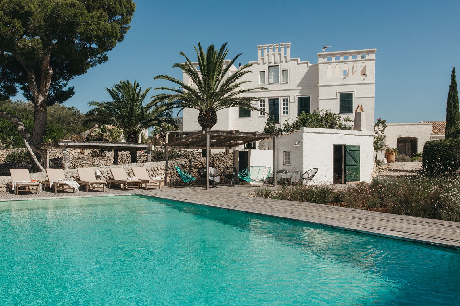 Boutique Villa Menorca Luxus Ferienhaus Mit Pool Mieten Pool