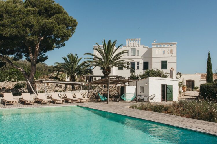 Boutique Villa Menorca Luxus Ferienhaus Mit Pool Mieten Poolterrasse