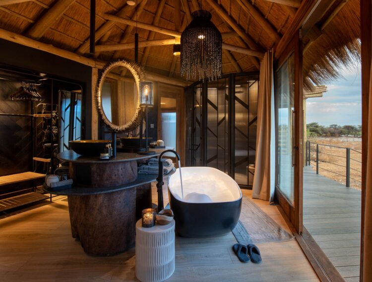 Camp Kala Luxus Safari Lodge Namibia Mieten Badewanne