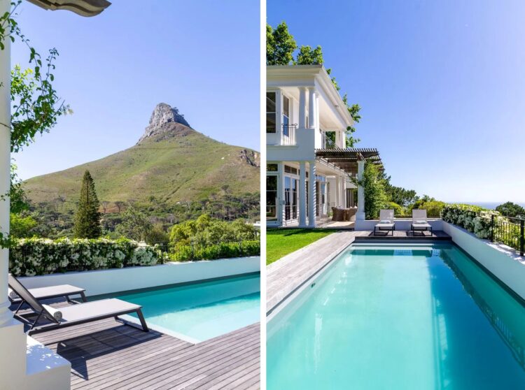 Camps Bay Homestead Luxus Ferienhaus Kapstadt Mieten Poolbereich