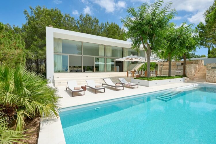 Can Jardin Luxus Ferienhaus Auf Ibiza Poolbereich