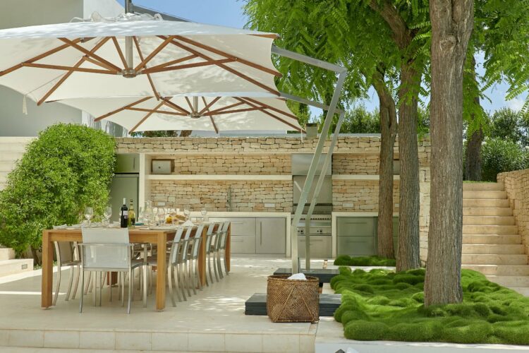 Can Jardin Luxus Villa Ibiza Mieten Ausenküche Mit Essbereich