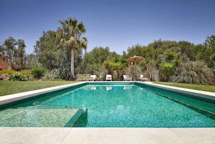 Luxus Finca Mallorca Süden mieten 10 PersonenCan Tarringo Santanyi Pool 4