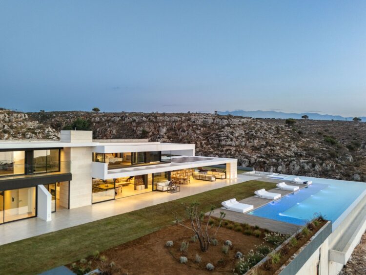 Canyon Hideaway Luxus Ferienhaus Auf Kreta Mieten Außenansicht