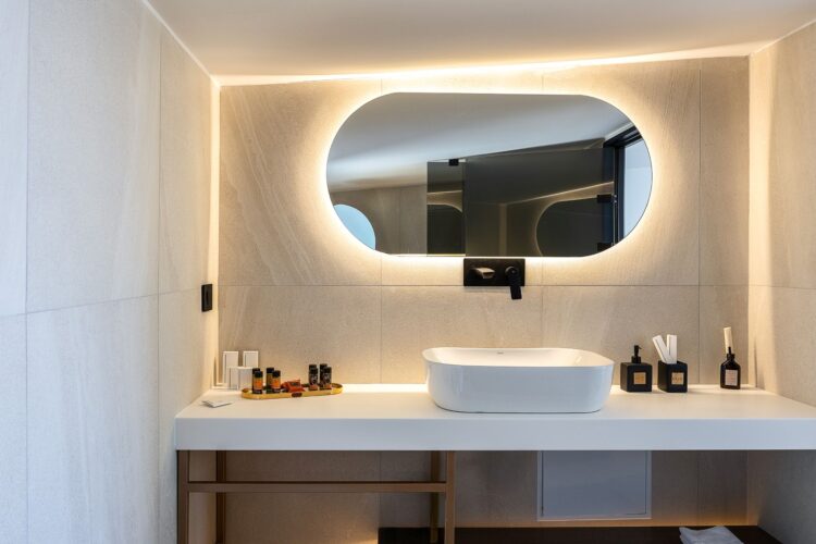 Canyon Hideaway Luxus Ferienhaus Auf Kreta Mieten Bad