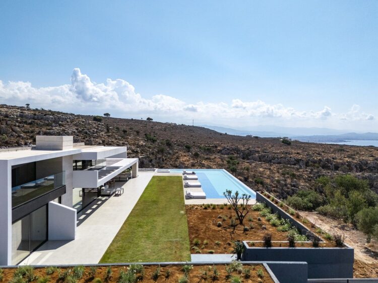 Canyon Hideaway Luxus Ferienhaus Auf Kreta Mieten Seitenansicht