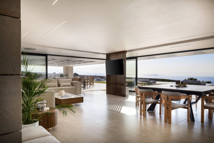 Canyon Hideaway Luxus Ferienhaus Auf Kreta Mieten Wohnbereich