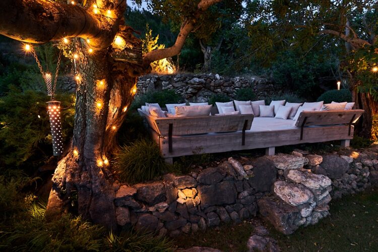 Casa Jumali Luxus Villa Ibiza Daybed Bei Abendstimmung