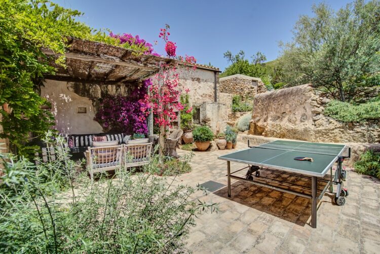 Casa Jumali Traumhaftes Ferienhaus Ibiza Mieten Patio Mit Tischtennisplatte