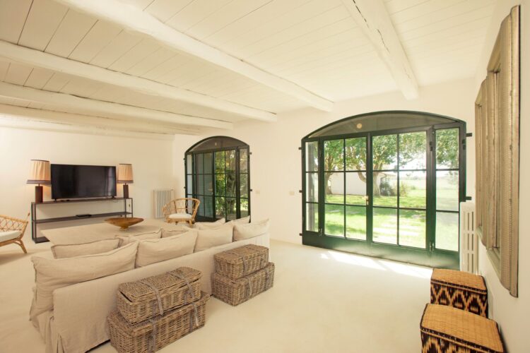 Casa Quercia Luxus Ferienhaus Maremma Italien Mieten Wohnzimmer