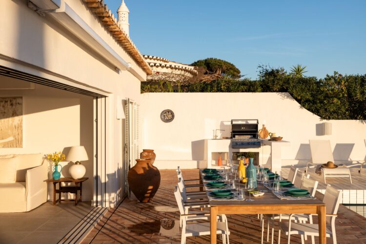 Casa Saudade Luxus Ferienhaus Portugal Mieten Außenküche