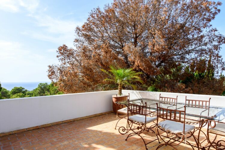 Casa Soleil Luxuriöses Ferienhaus Ibiza Mieten Terrasse