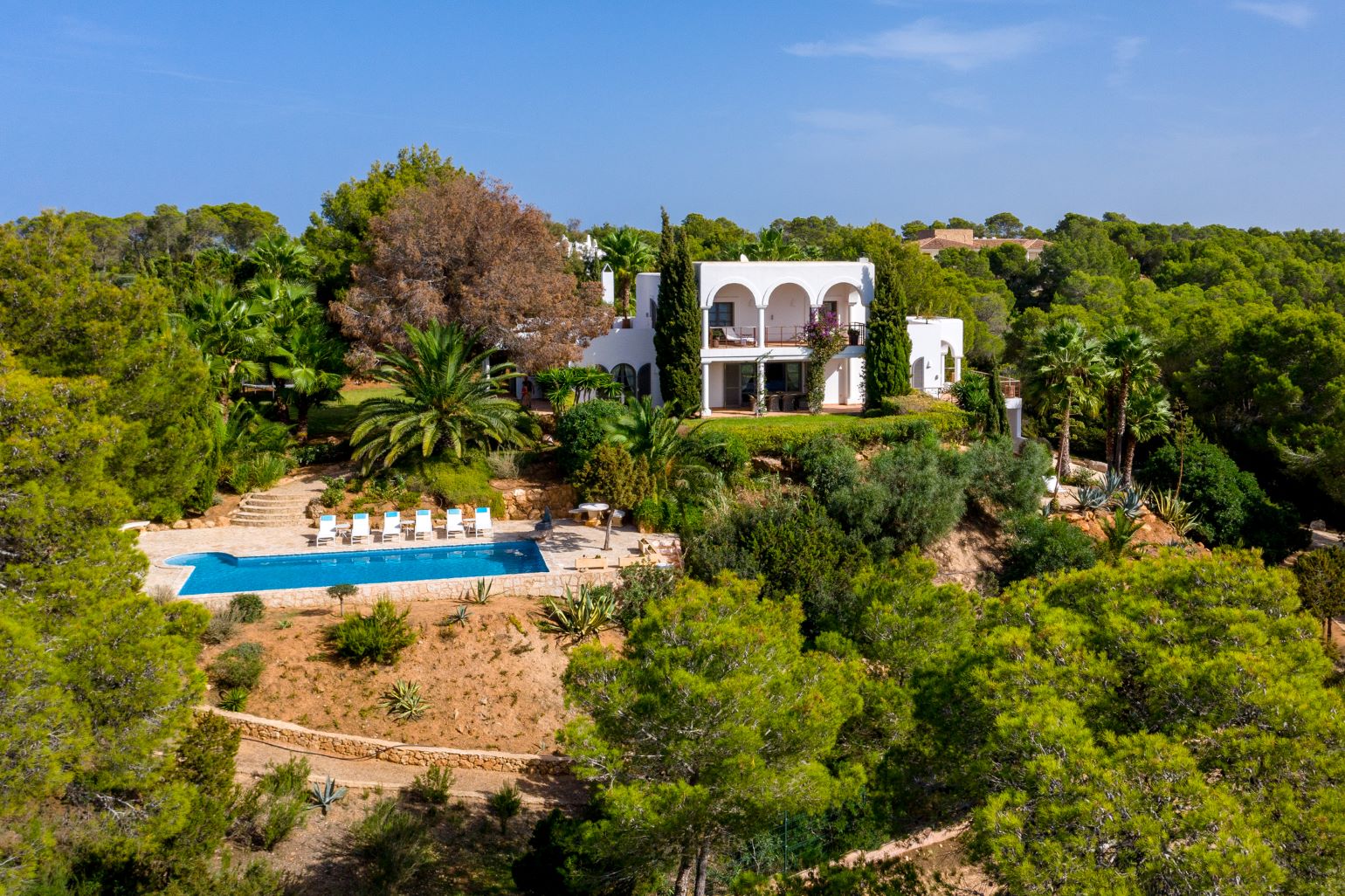 Casa Soleil Luxus Ferienhaus Ibiza Mieten Außenansicht