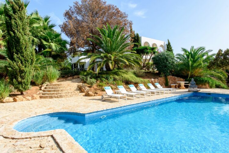 Casa Soleil Luxus Ferienhaus Ibiza Mieten Detail Pool