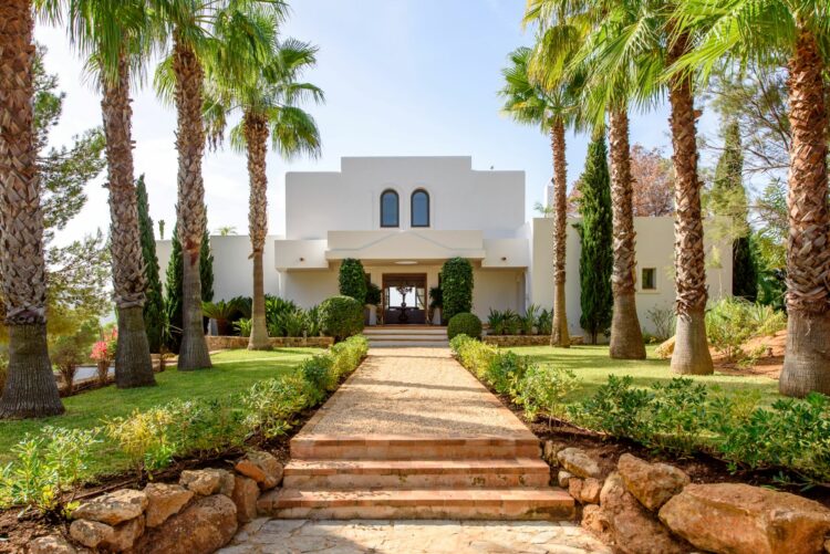 Casa Soleil Luxus Ferienhaus Ibiza Mieten Eingang