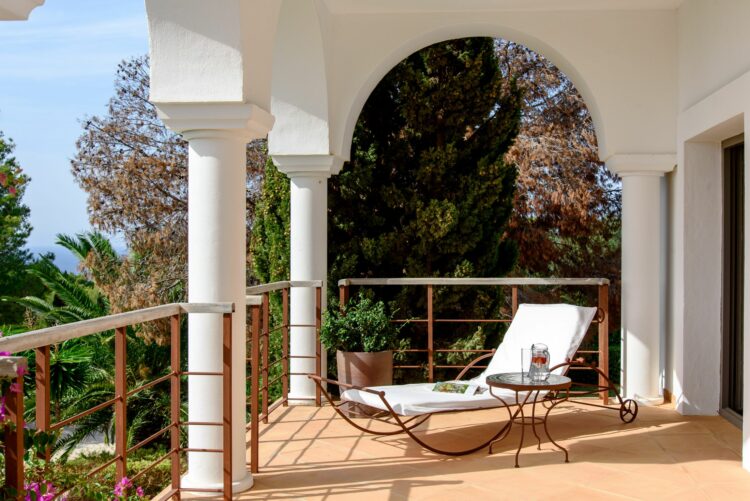 Casa Soleil Luxus Ferienvilla Ibiza Mieten Balkon